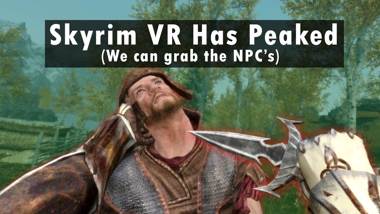 Бои с клинками и колдовством в Skyrim VR — мод PLANCK