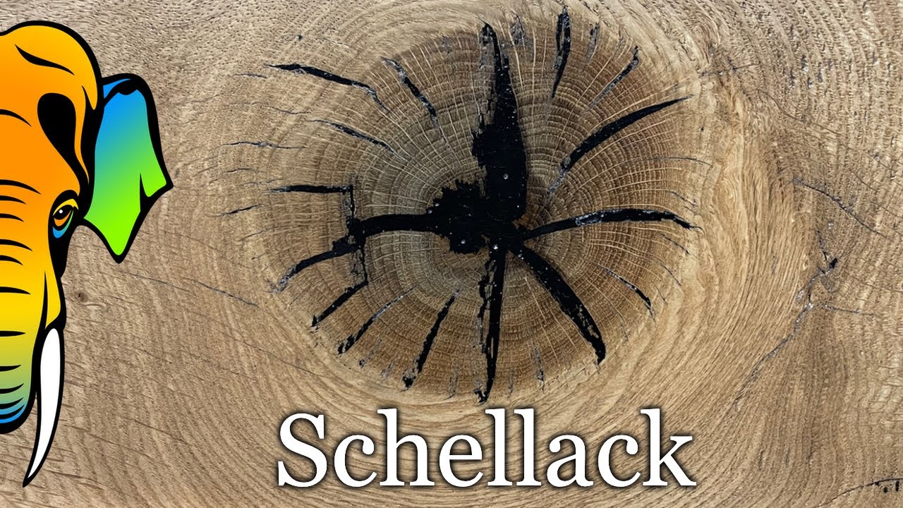 Mit SCHELLACK und Sägemehl-Leim-Paste Astlöcher und Risse verfüllen (Fensterbänke Teil 10)