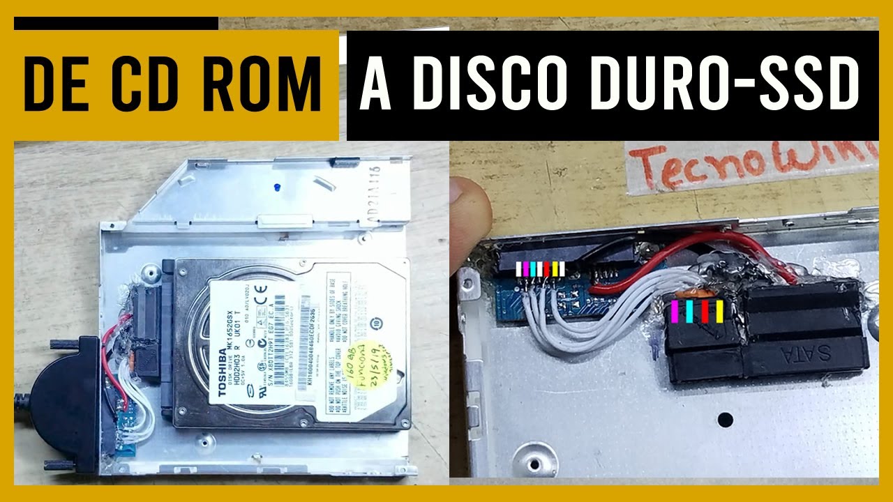 ✅ Adaptar un SEGUNDO DISCO DURO/SSD a portatil-laptop casero 😱 caddy drive