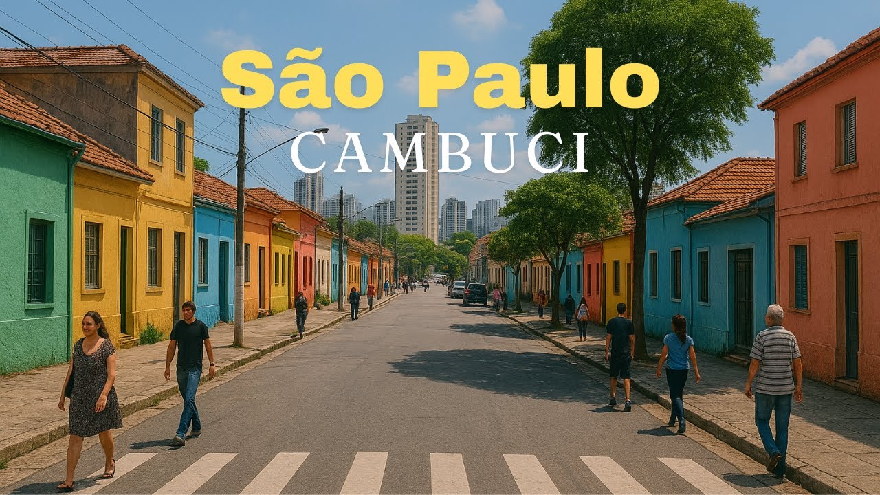 EXPLORING THE STREETS OF CAMBUCI NEIGHBORHOOD — SÃO PAULO【4K】