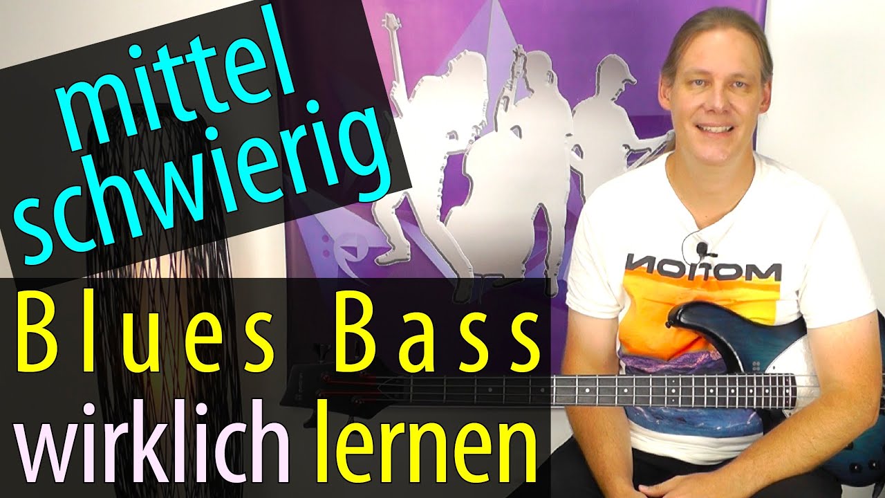 Blues Bass WIRKLICH lernen | Teil 2 - mittleres Niveau (Basslinien mit Pentatonik und kleiner 7)