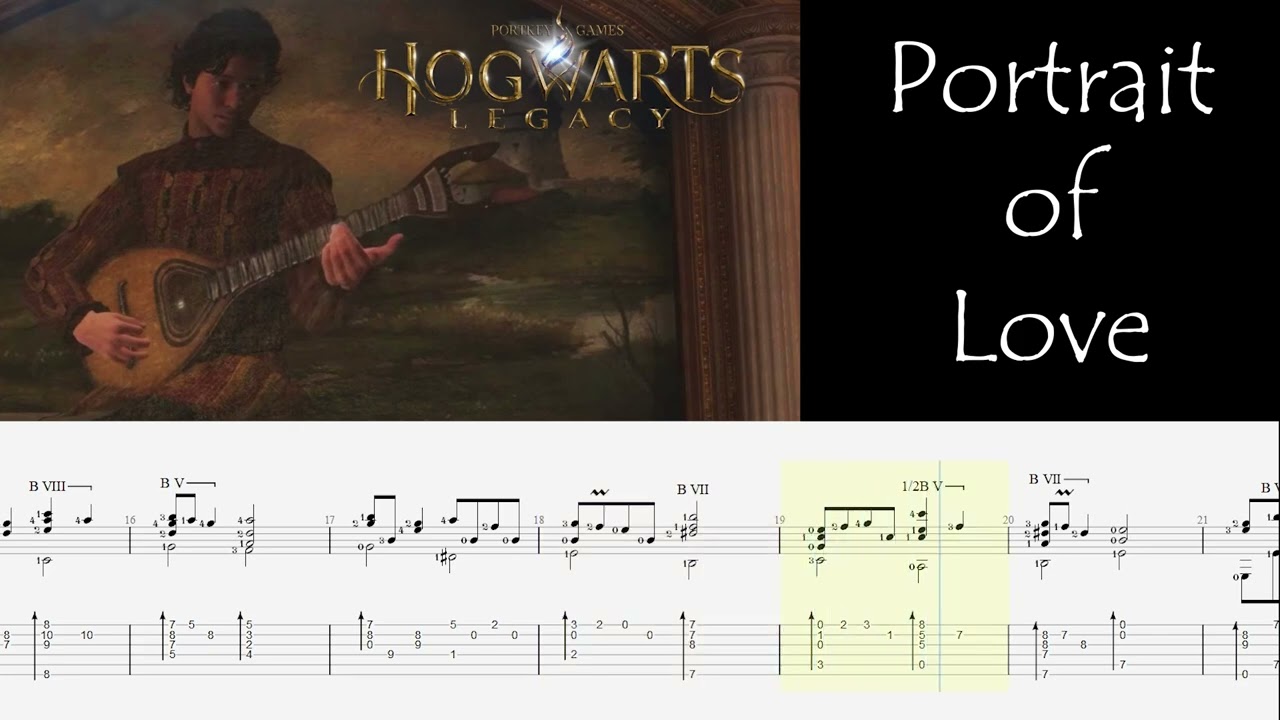 Portrait of Love from Hogwarts Legacy (Guitar Painting Music 1)