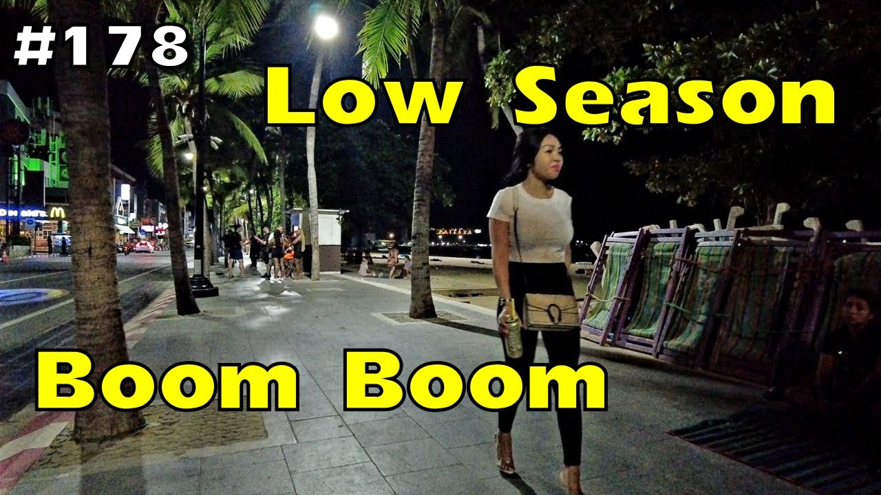 Pattaya beach road, night time walk