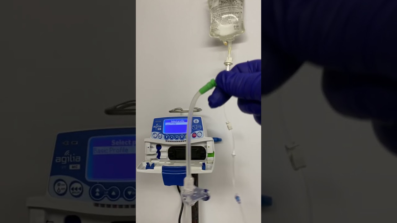 MHE Agilia Pump Installing a Primary Infusion Set