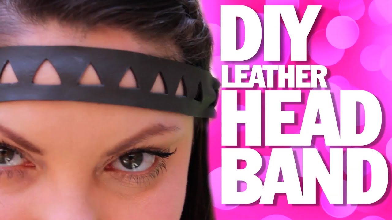DIY LEATHER HEADBAND!   Summer Festival Fashion Threadbanger