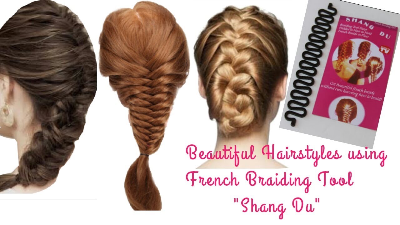 Quick Hairstyles using French Braiding Tool | Easy French Braid | Hairstyles for Long/ Medium hair