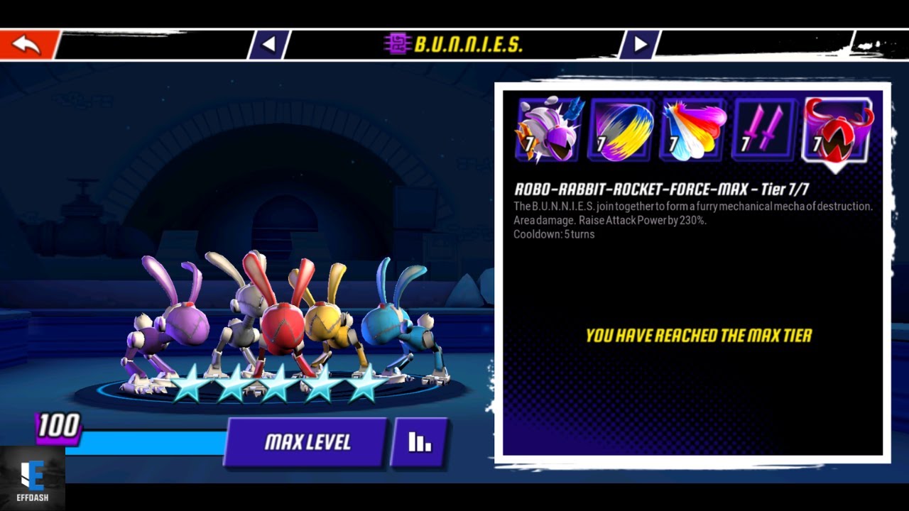 BUNNIES Stats & Ability Upgrades | TMNT Legends