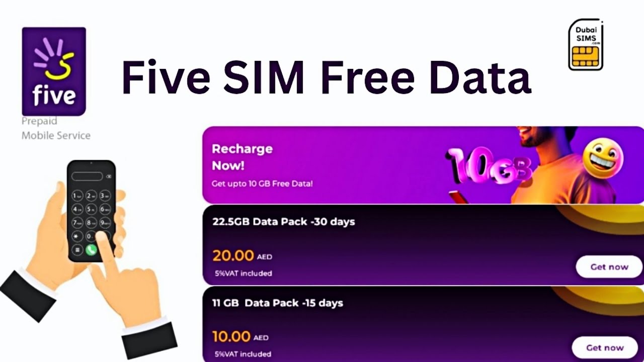 Etisalat Five SIM: Cheapest Data Pack & Free Bonus | Five SIM Data Package | Five SIM App Recharge