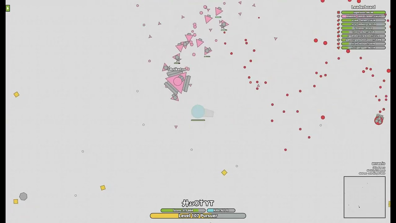 Rogue 854K and Pursuer 704K runs