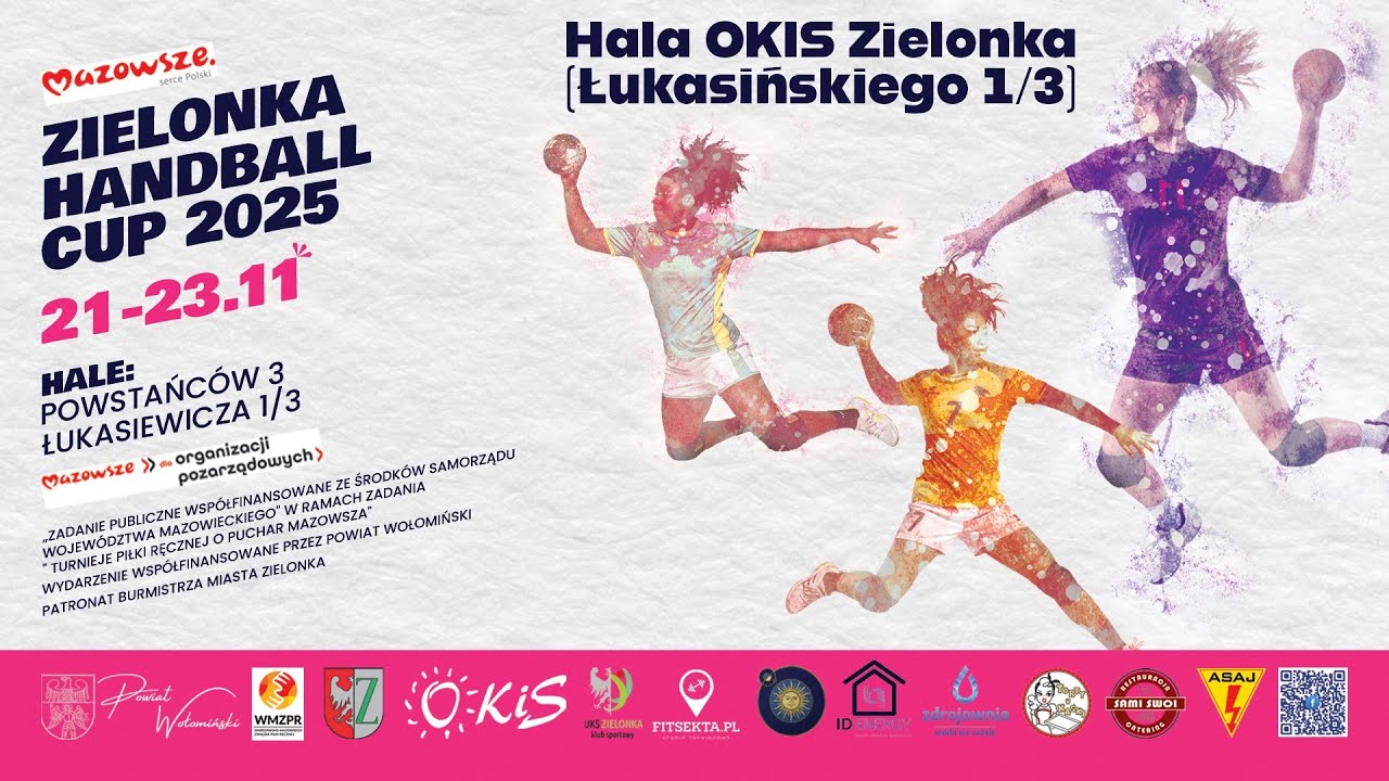 Zielonka Handball Cup 2025 - 22 listopada 2025 - Hala OKIS Zielonka (Łukasińskiego 1/3)