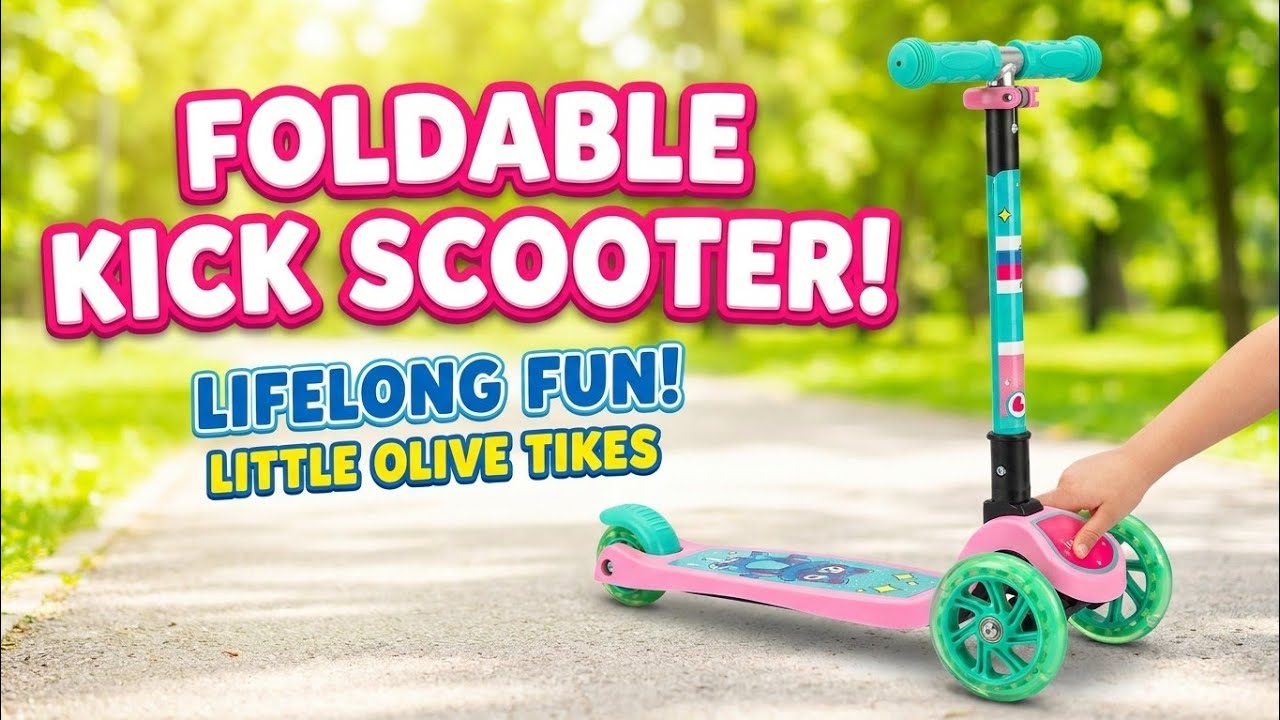 Foldable kick scooter | Skate scooter for kids | lifelong kick scooter cycle | Little olive tikes