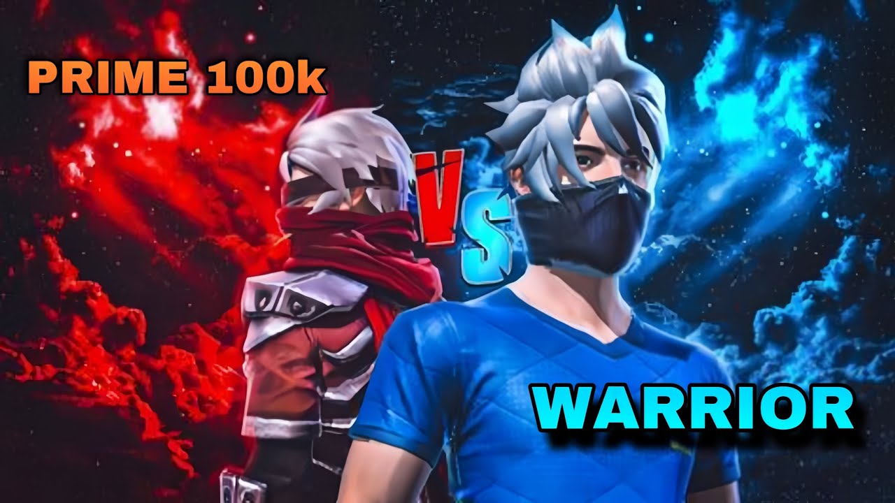 PRIME 100K v/s WARRIOR 🥰2 V/S 2 😅YouTuber v/s YouTuber🔥 costum challange ||