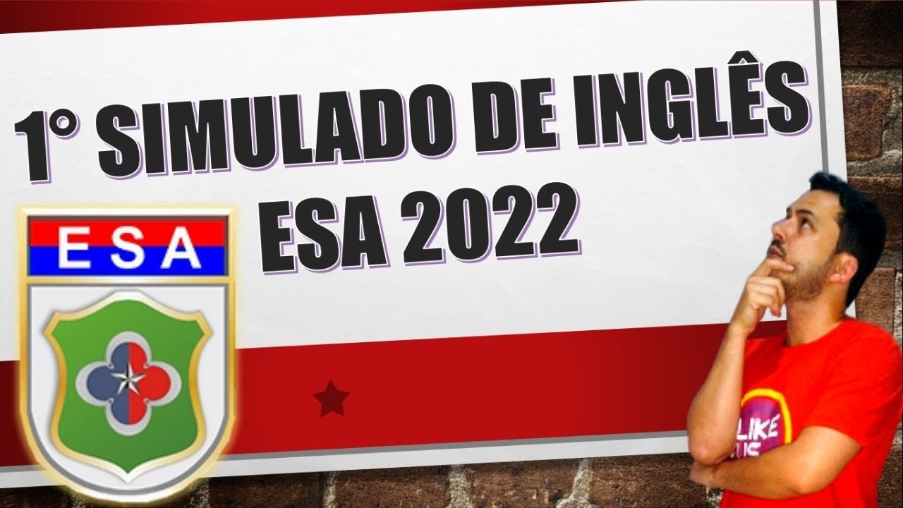 1° Simulado de Inglês ESA | Teacher Rafael