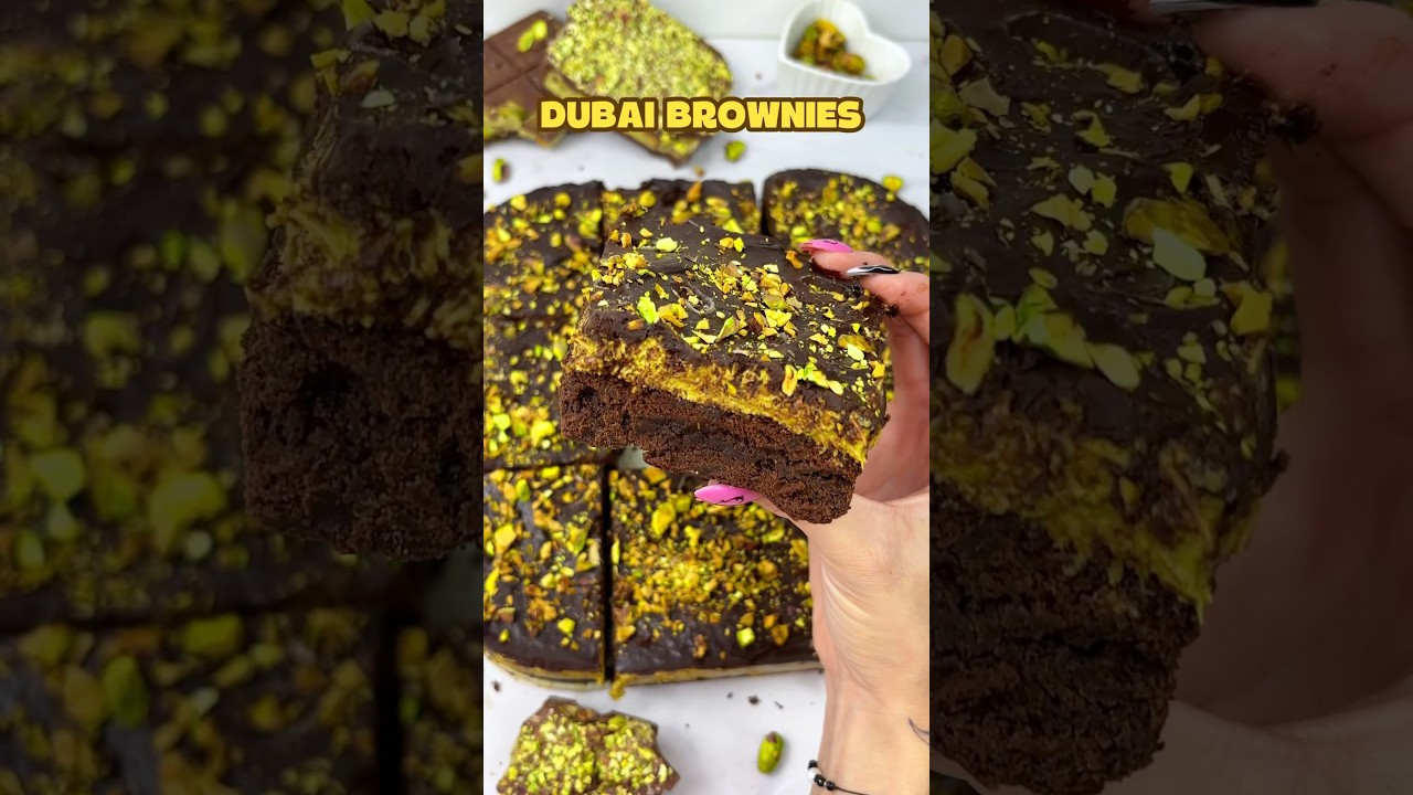 BROWNIE Z DUBAJU! 🤑🍫 #brownie #dubaichocolate #dubajskaczekolada #brownies #przepisy #pistacje
