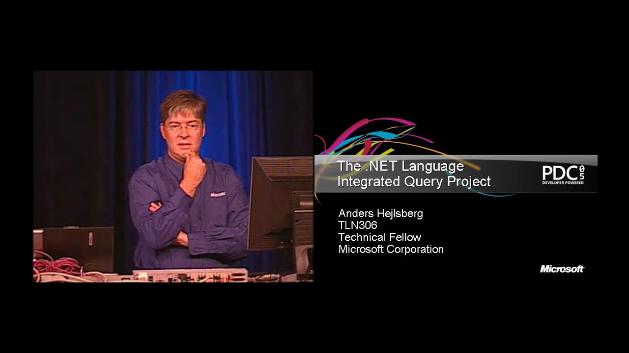 PDC 2005 - The .NET Language Integrated Query Project - Anders Hejlsberg - 2005/09