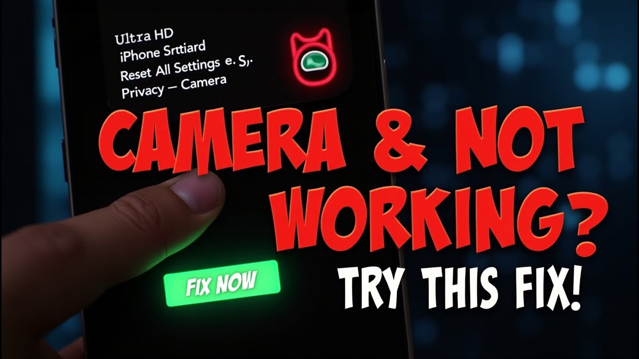 iPhone Camera Not Working? Try This Hidden Fix 🔧📷 | Secret iOS Trick | 1 Minute School#1minschool