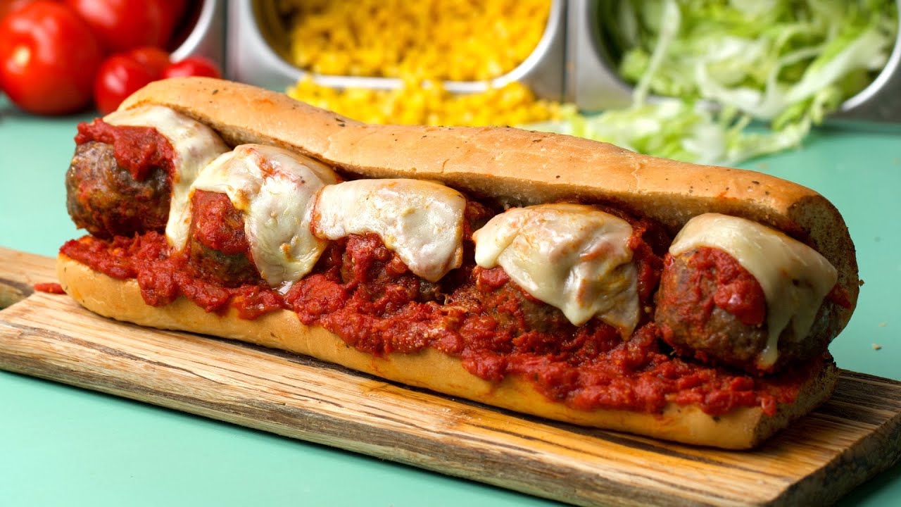 Giant Meatball Marinara Sub Recipe
