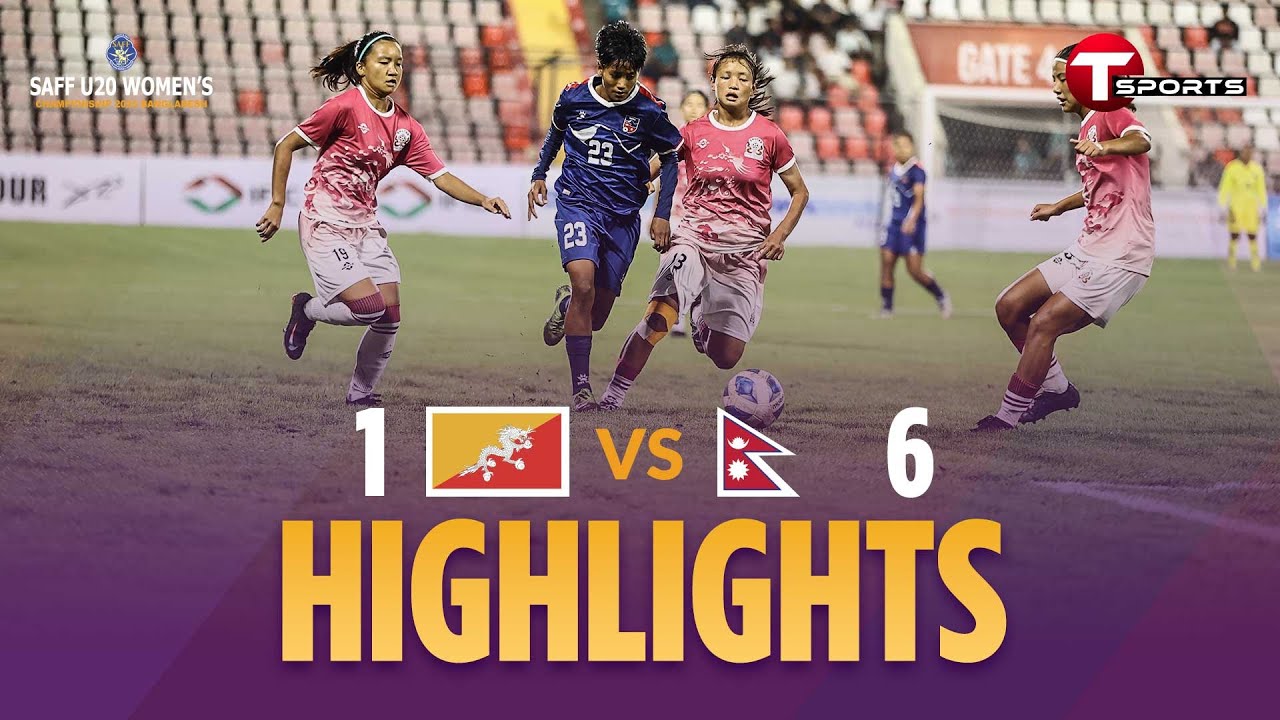 HIGHLIGHTS | Bhutan vs Nepal | SAFF U-20 Women's Championship Bangladesh 2025 | T Sports