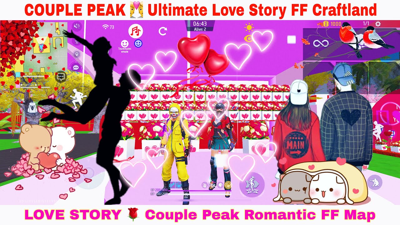 COUPLE PEAK 💑❄️ | Ultimate Love Story FF Craftland Map 2026 💖