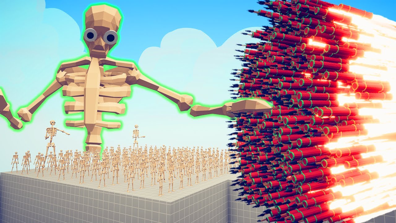 200x SKELETON + 2x GIANT vs 2x MULTI ARROW | Totally Accurate Battle Simulator TABS
