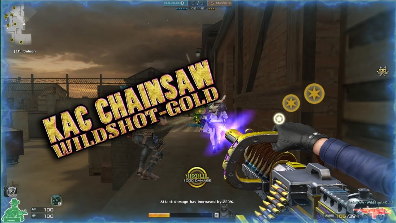 Crossfire West | Kac Chainsaw-Wildshot-Gold | HMX #4k #crossfirewest