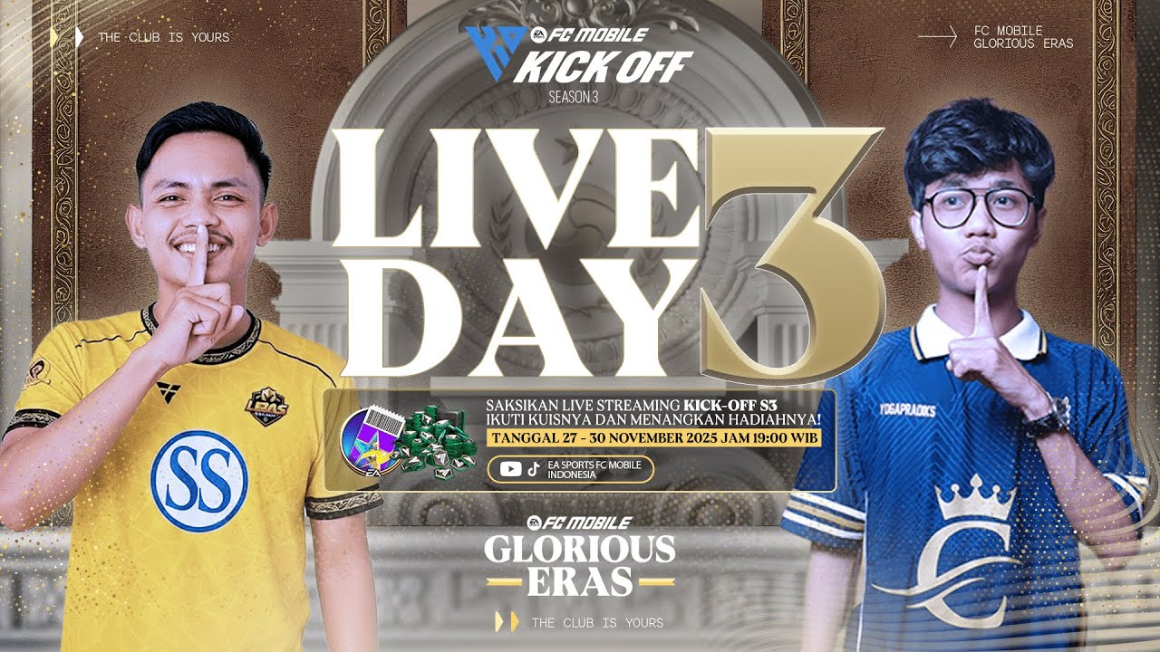 🔴 [LIVE] FC Mobile Kick Off S3 &ndash; FCM Content Creator Day 3 | HOME STAGE