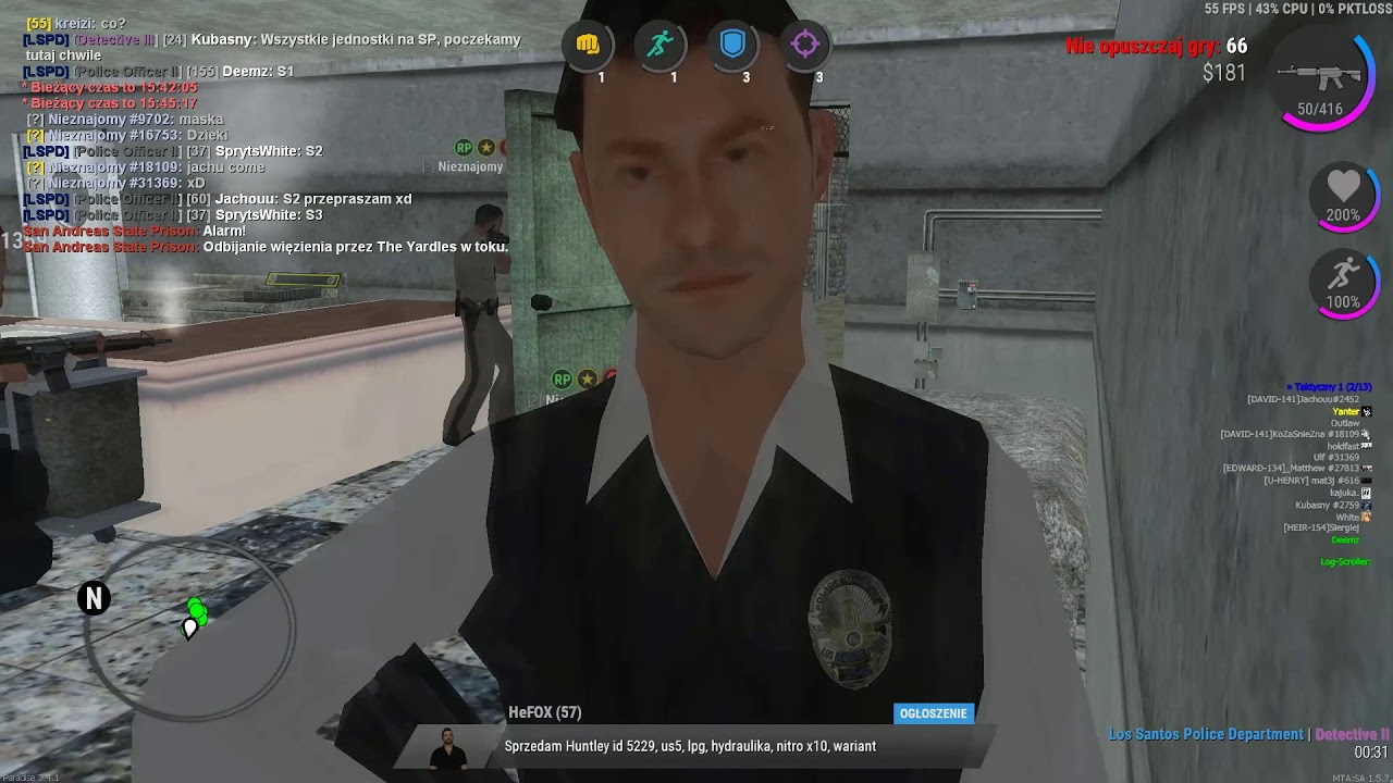 Paradise RPG - The Yardles odbicie więzienia vs LSPD