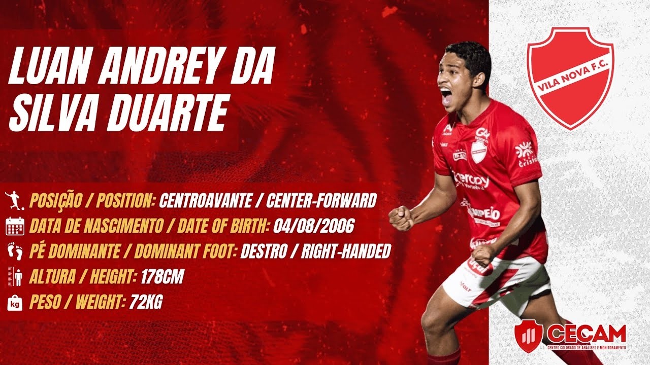 Luan Andrey - Centroavante (Vila Nova F.C.)