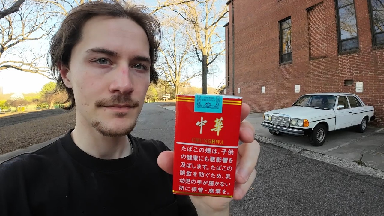 Smoking a Chinese Cigarette in My 1980's Diesel Mercedes