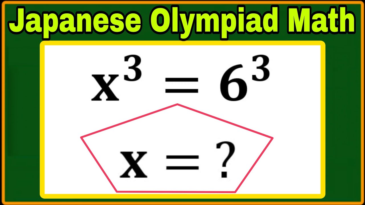 Japanese| A Marvellous Exponential Algebra Olympiad Math Problem| Can you solve this? 