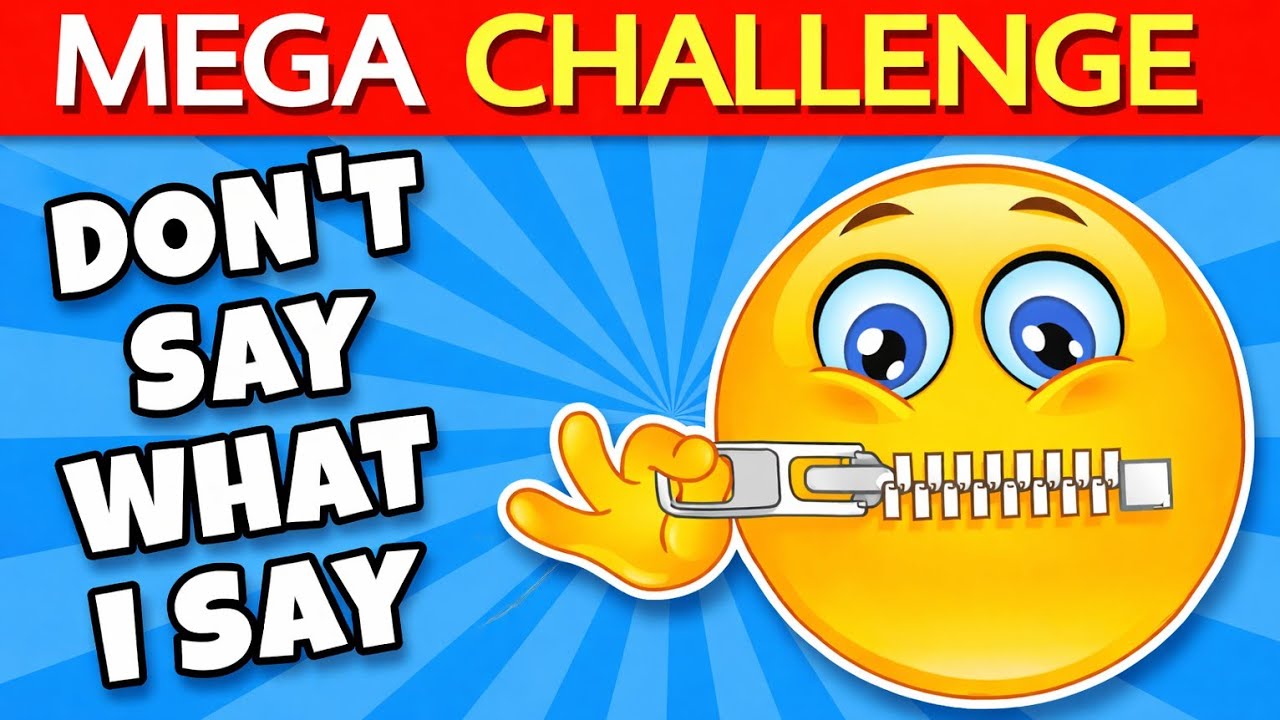 Avoid Saying The Same Thing As Me 🤔 MEGA CHALLENGE 📢