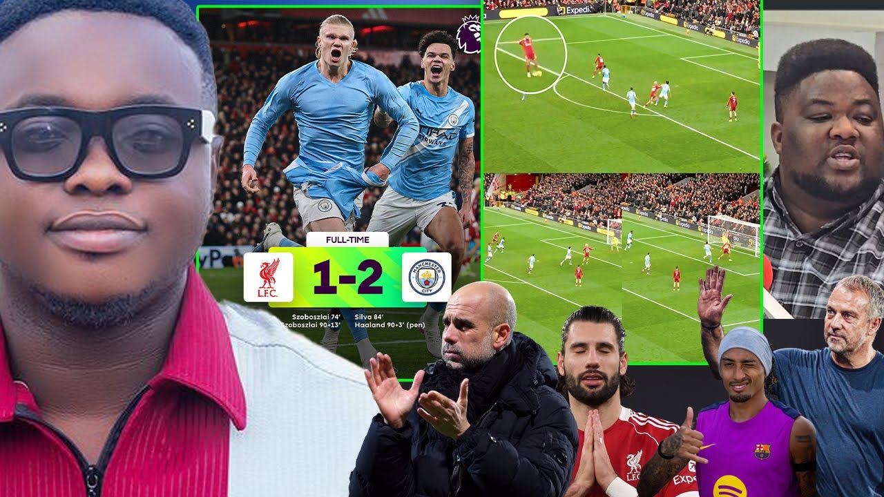 LIVERPOOL 1 MANCHESTER CITY 2, RAPHINHA GIVES BARCA GOOD..TONALI TO MAN UT, GAME ANALYSIS