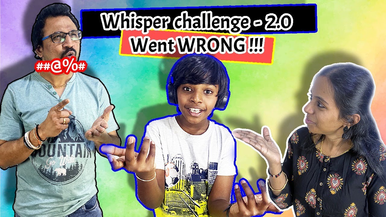Game la இப்படியுமா பேசுவீங்க?😂 Whisper challenge 2.0 Tamil Fun Family Vlog @Krauncha