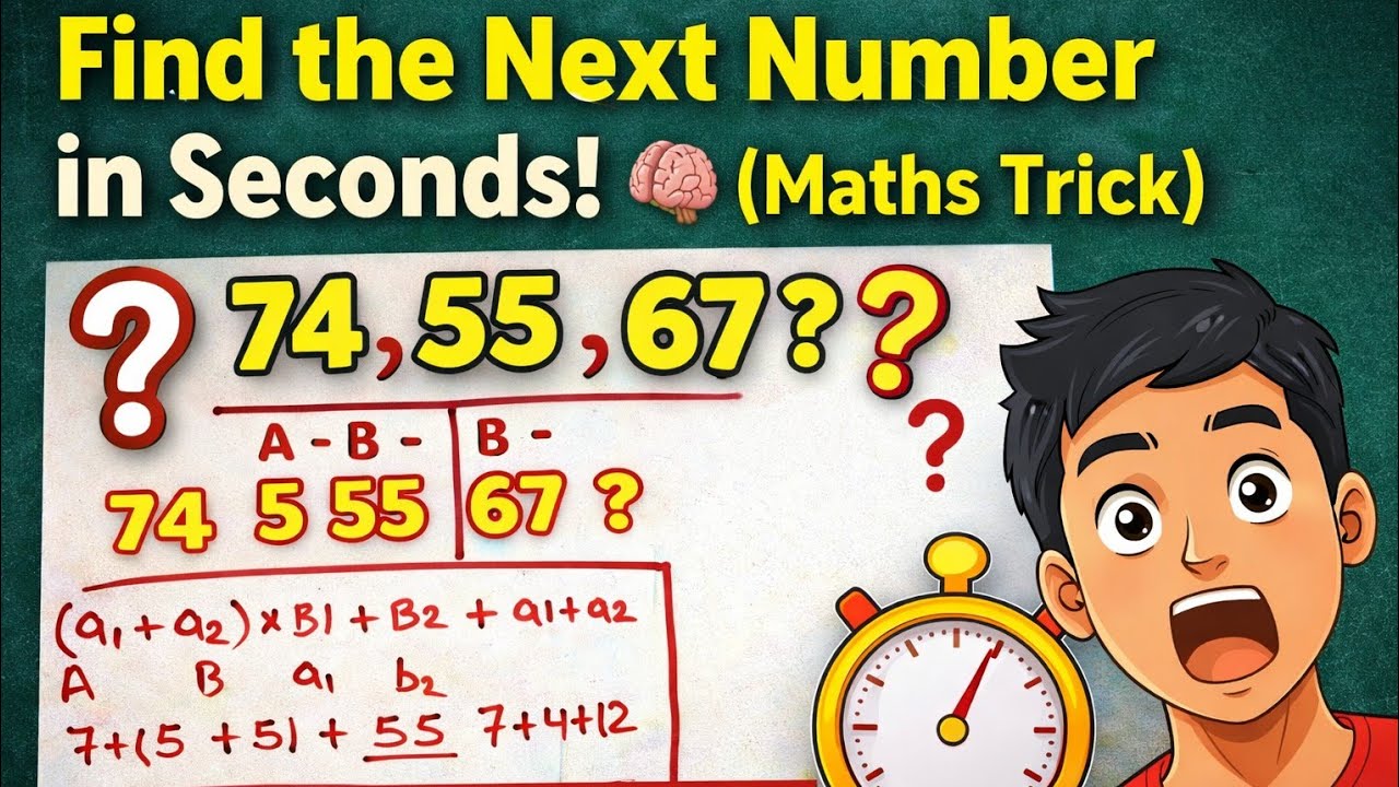 Find the Next Number in Seconds! 🧠(Maths Trick)