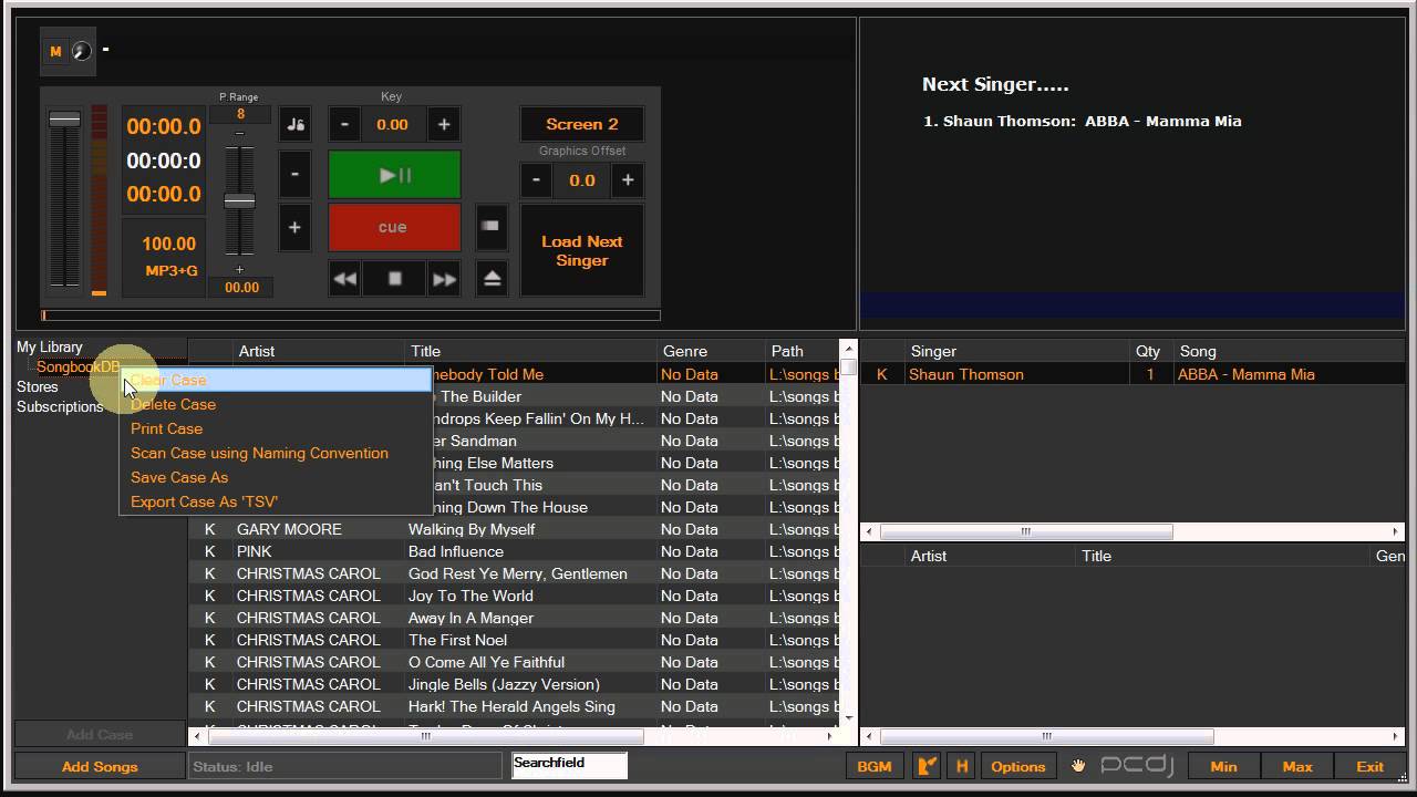 PCDJ Karaoki with SongBookDB - Remote Request System for KJs