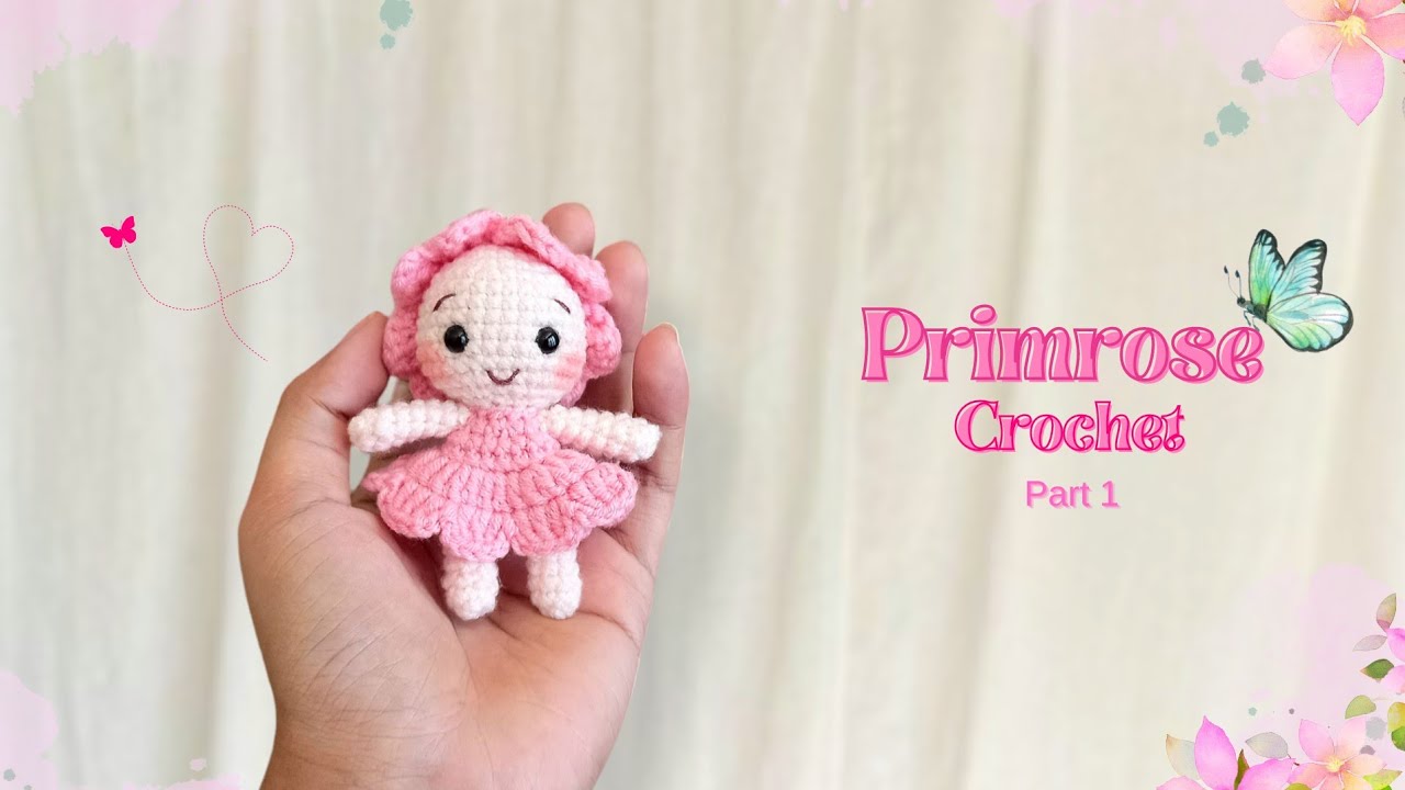 Little Primrose Crochet (1/2) | Amigurumi flowers | Crochet mini doll