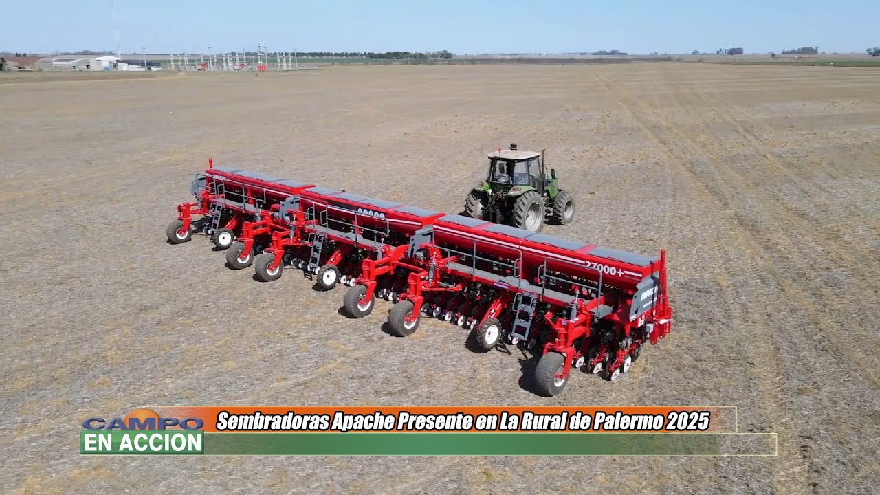 Apache presentó su nuevo modelo de sembradora dotada 