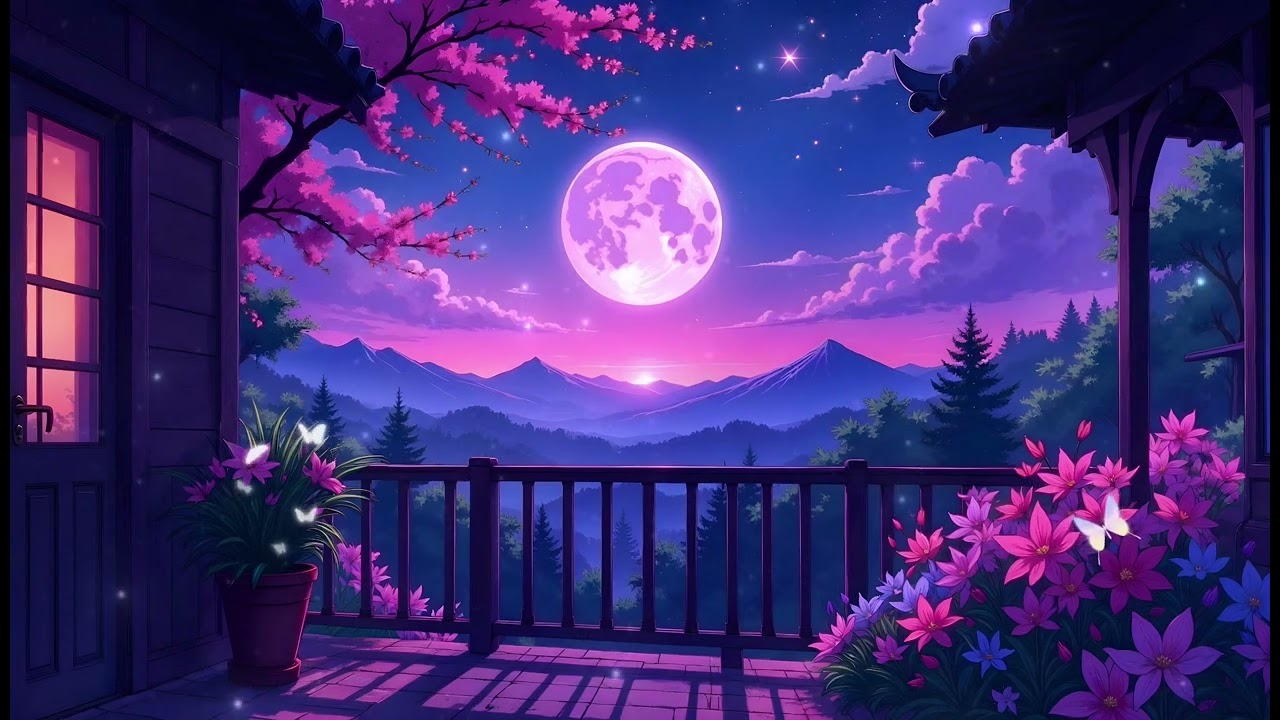 amethyst balcony | relaxing lofi music for relaxing & reading