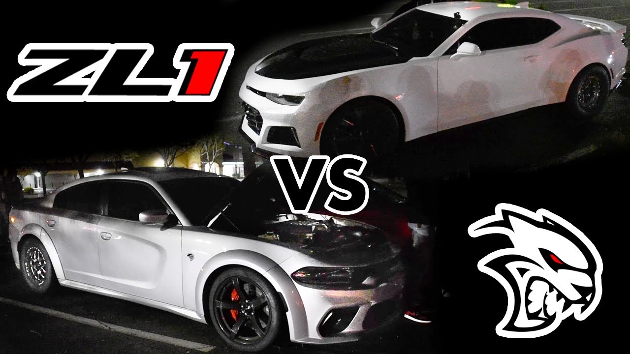 Hellcat Charger vs Camaro ZL1 $14,000 Street Race!