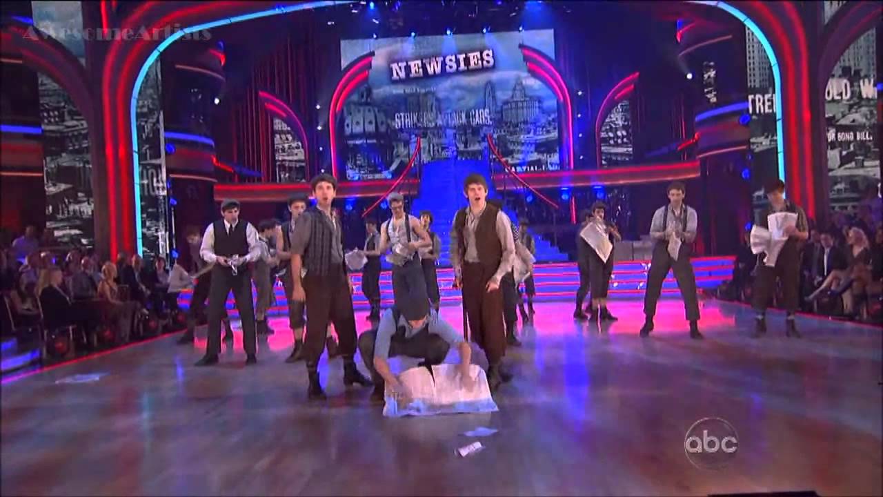 Broadway cast of Newsies Performs on DWTS (results) Seize the Day!