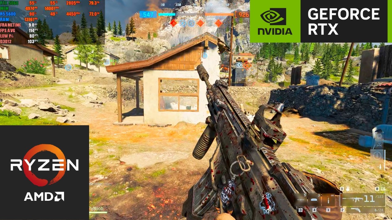 Battlefield 6 : RTX 5060 8GB + RYZEN 5 5600 (1080P Low Settings Nvidia DLSS Balanced)