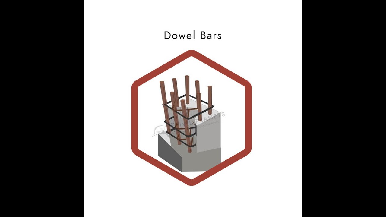 الرسم الانشائي (للمبتدئين) الاعمدة dowel bars م8