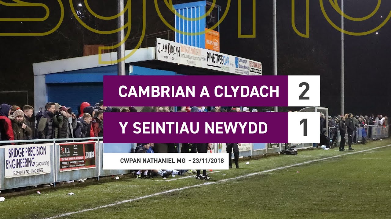 Cambrian a Clydach 2-1 Y Seintiau Newydd |Cwpan Nathaniel MG