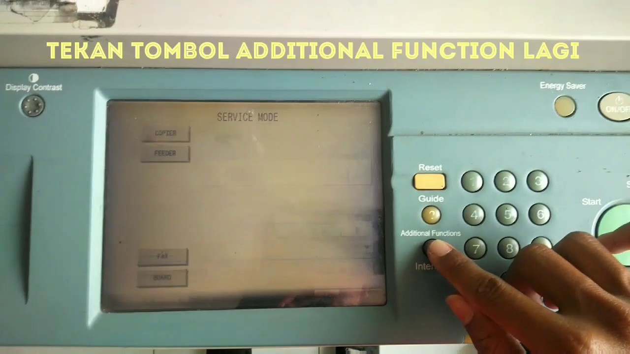Cara Clear Error Mesin Fotocopy canon