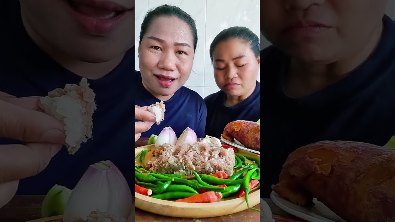 กินส้มเนื้อ ส้มเนื้อวัว พริกแดงพริกเขียว แซ่บ แม่เพ็ญแม่เจี๊ยบ 20/2/69