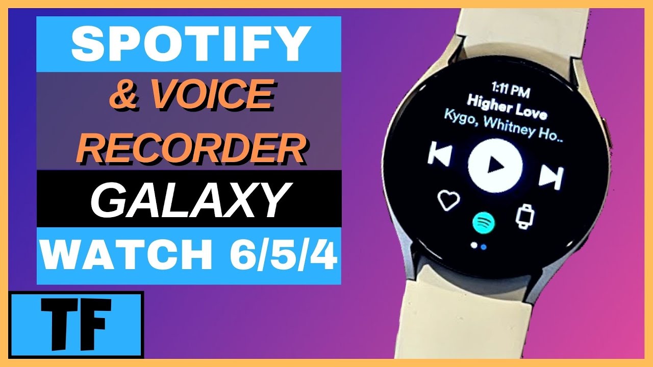 How To Use Galaxy Watch 6 / 5 / 4 Spotify, Listen Offline Music, Connect Bluetooth | Record Voice!