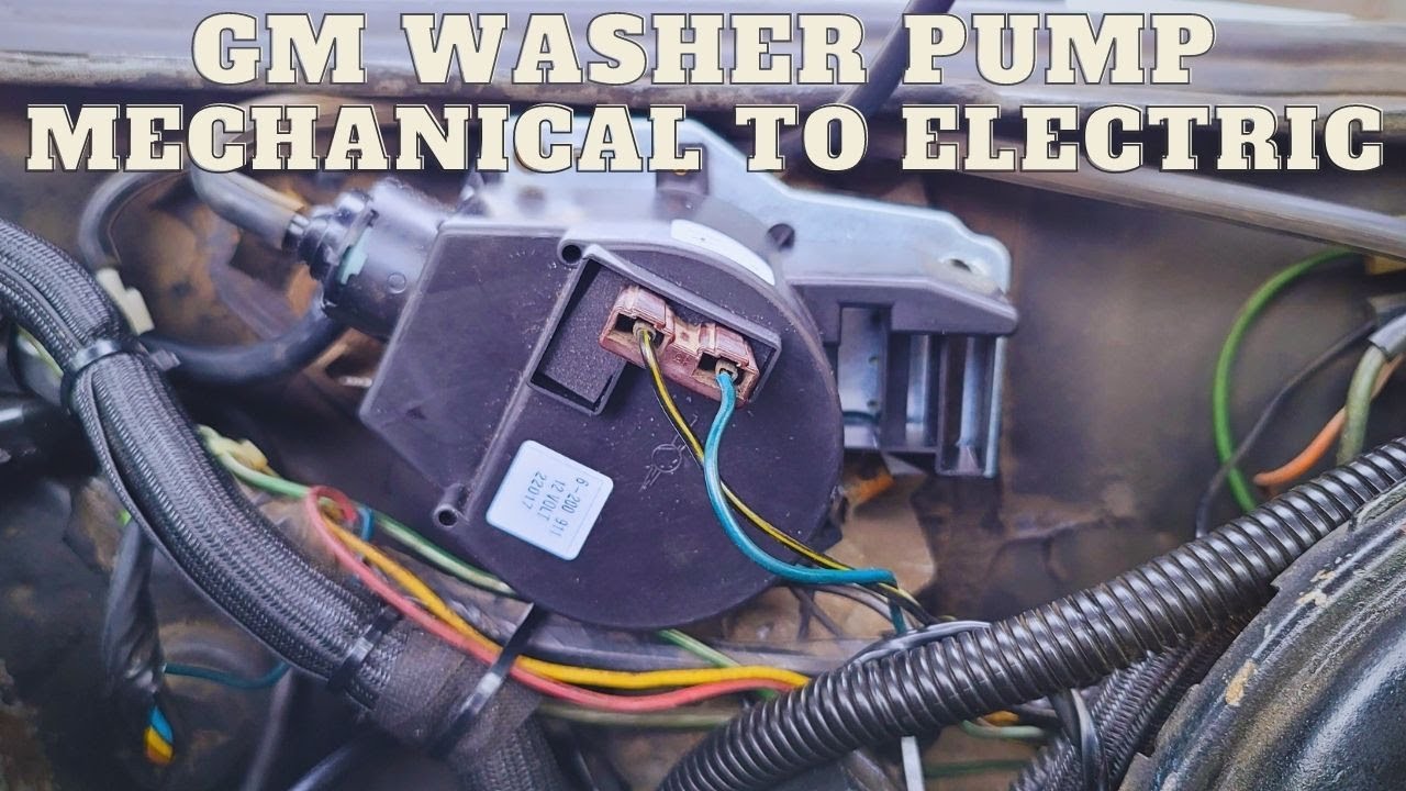 GM Windshield Washer Pump Upgrade-Mechanical to Electric
