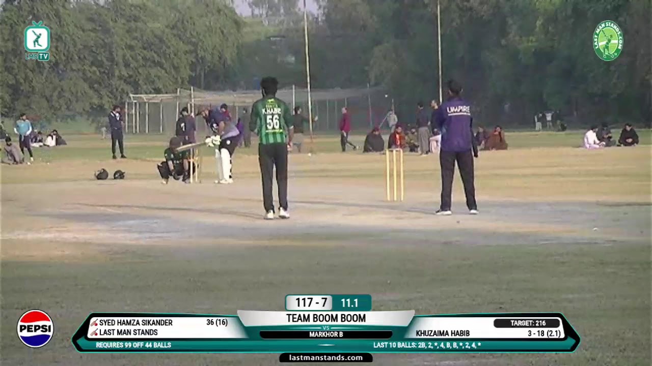 Markhor B vs Team Boom Boom | Lahore | Pakistan