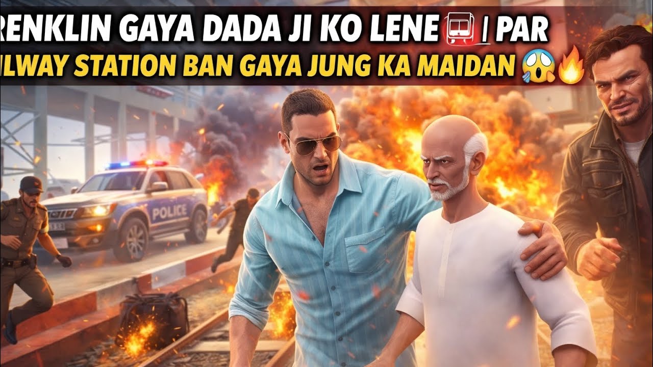 “Frenklin Gaya Dada Ji Ko Lene |Railway Station” #trending #gaming #gta #longfeed