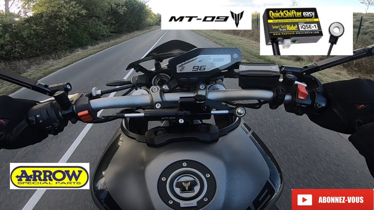 Mt09 acceleration avec le Shifter healteck un vrai bonheur
